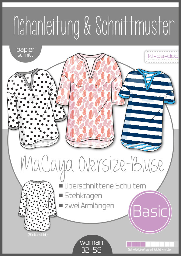 schnittmuster oversize bluse macaya ki ba doo naehzimmer mit herz onlineshop