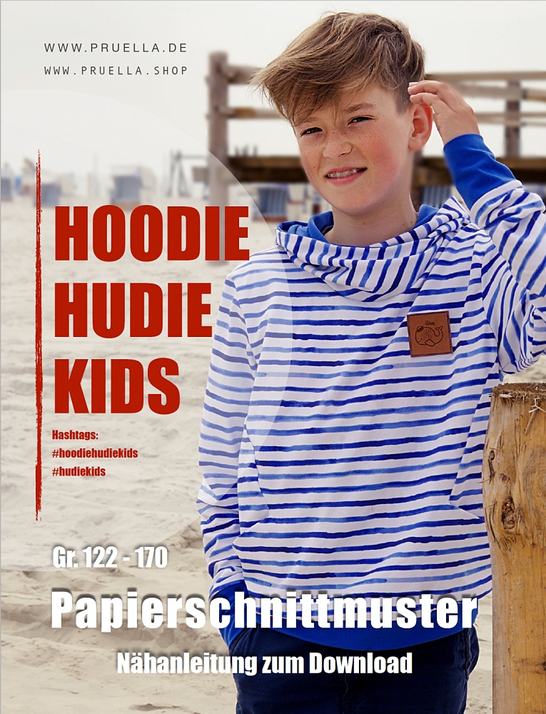 Schnittmuster hoodie hudie kids pruella naehzimmer mit herz onlineshop