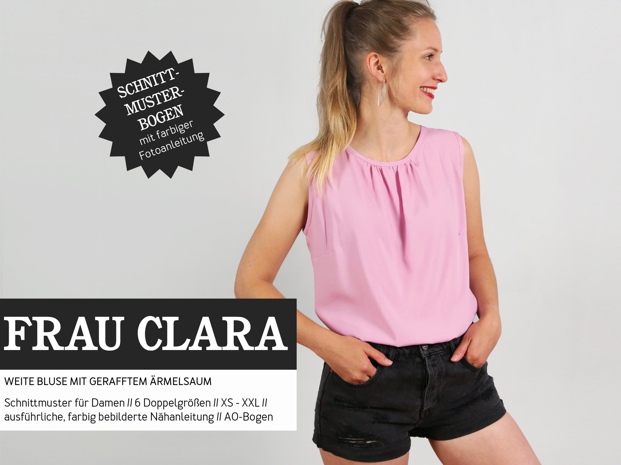 schnittmuster frau clara studio schnittreif naehzimmer mit herz onlineshop