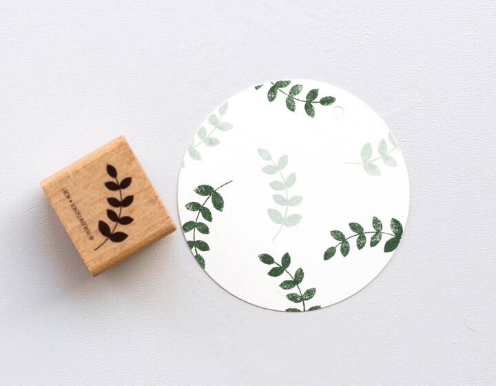 stempel blaetterzweig perlenfischer naehzimmer mit herz onlineshop