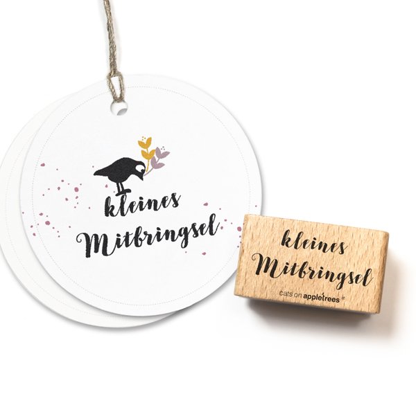 stempel kleines mitbringsel cats on appletrees