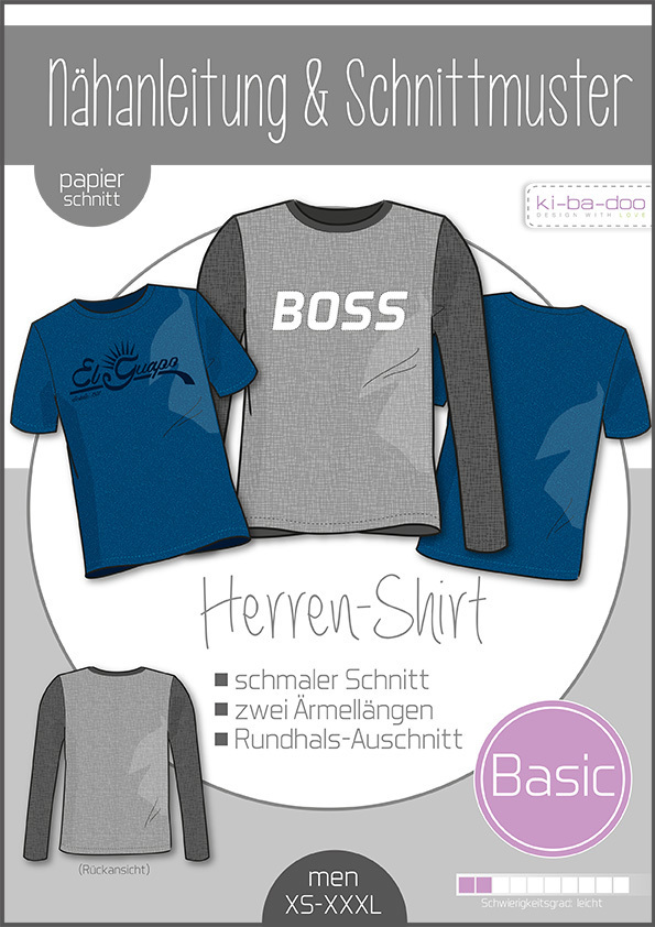 schnittmuster herren shirt kibadoo naehzimmer mit herz onlineshop