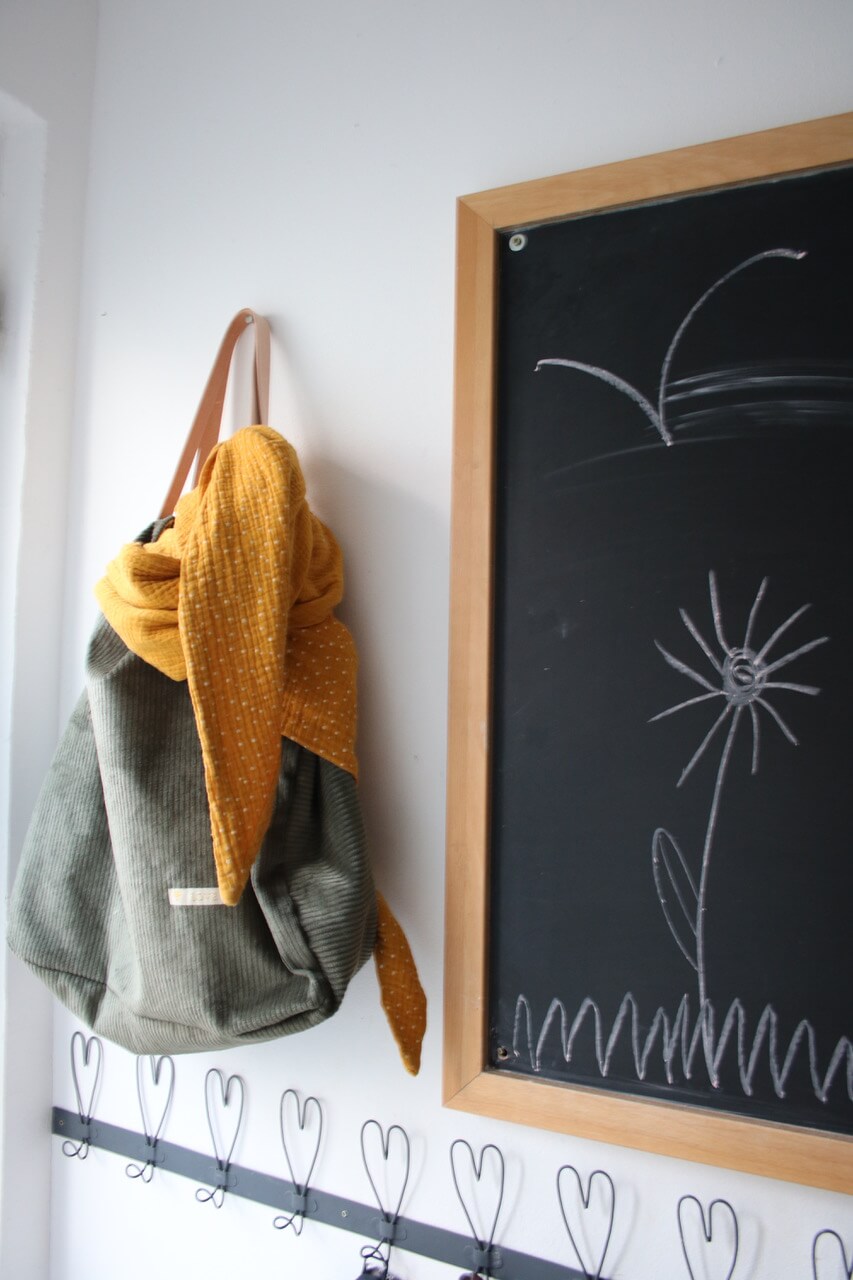 Cord Tasche Naehanleitung Naehzimmer mit Herz Materialset