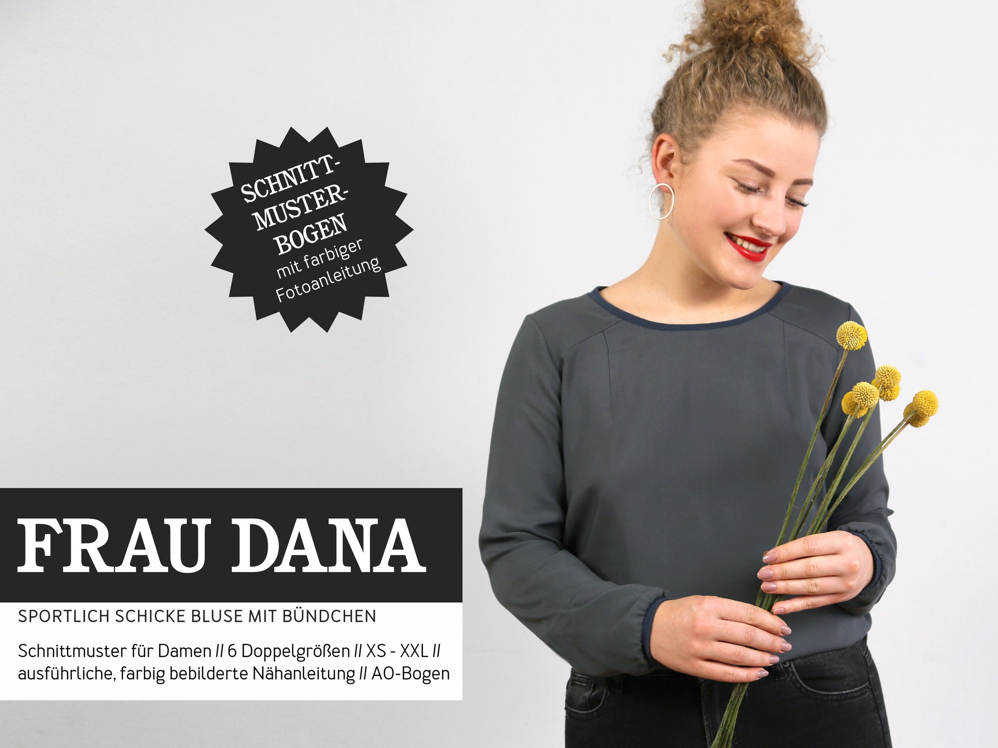 schnittmuster frau dana bluse studio schnittreif naehzimmer mit herz onlineshop