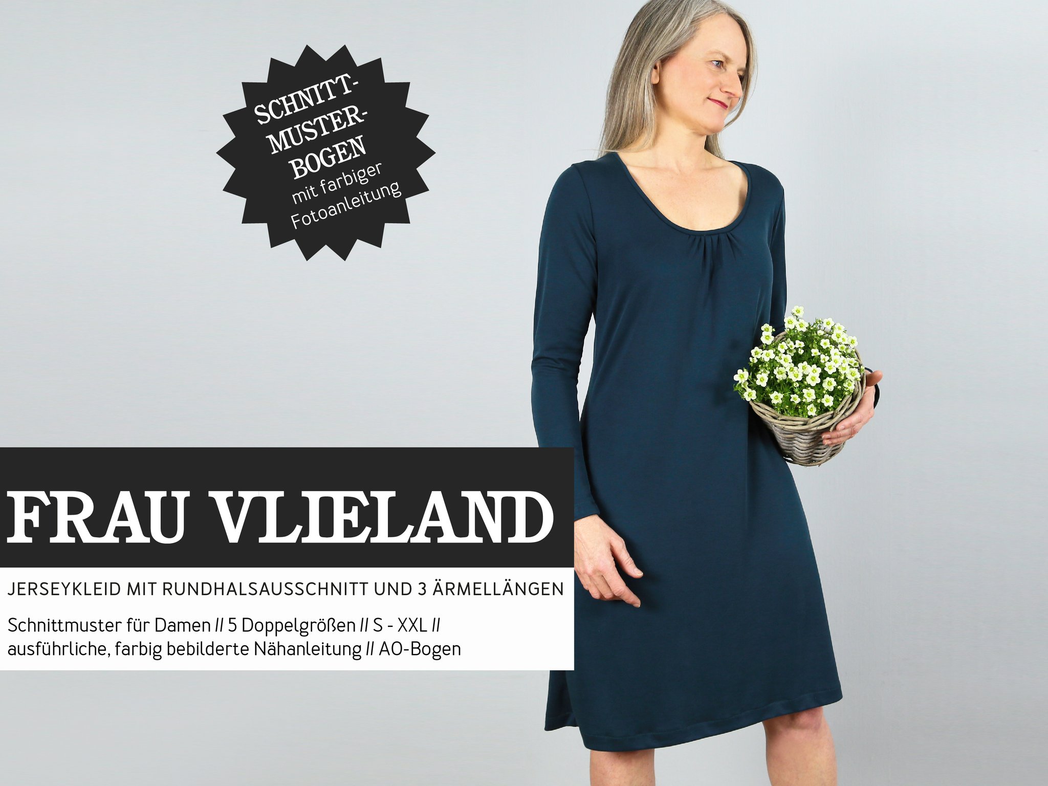 schnittmuster frau vlieland jerseykleid studio schnittreif naehzimmer mit herz onlineshop