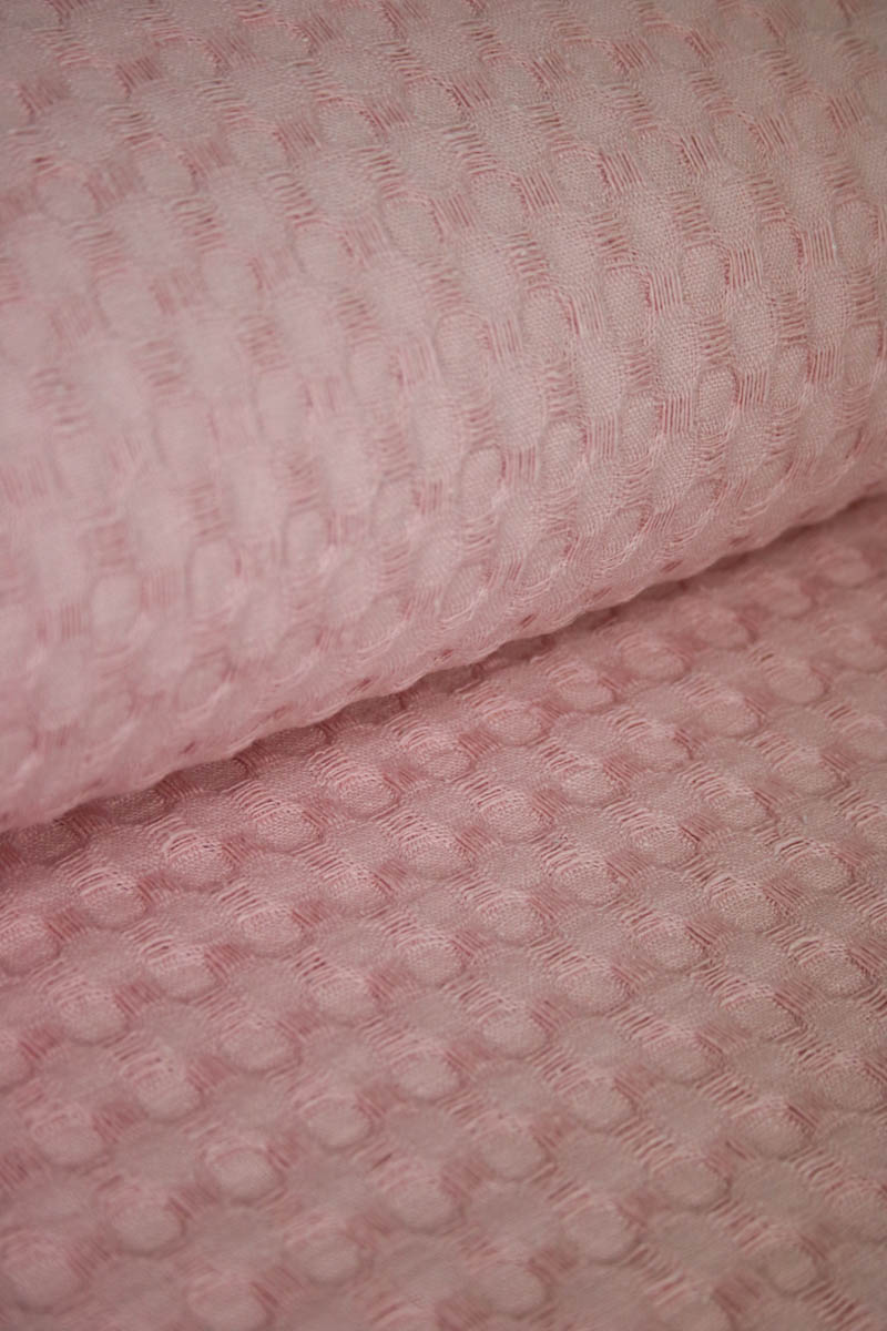 grosser schwerer waffelpique rosa 1 naehzimmer mit herz onlineshop