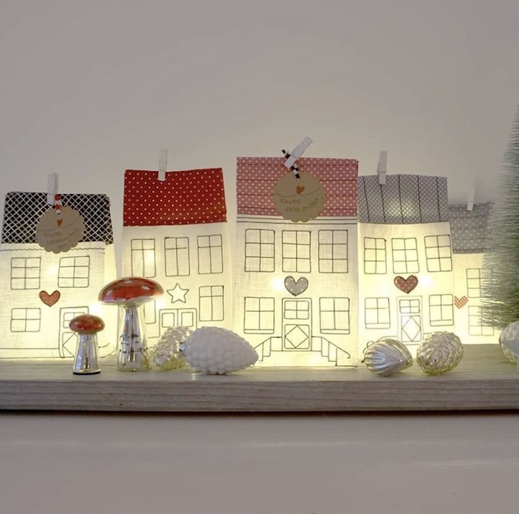 materialset lichtbeutel adventliche Weihnachtsdorf