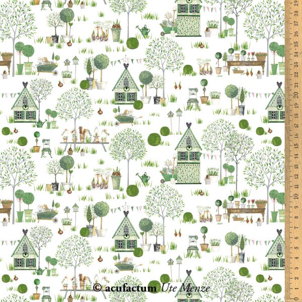 Stoff Baumwolle Fruehlingsgarten acufactum naehzimmer mit herz onlineshop