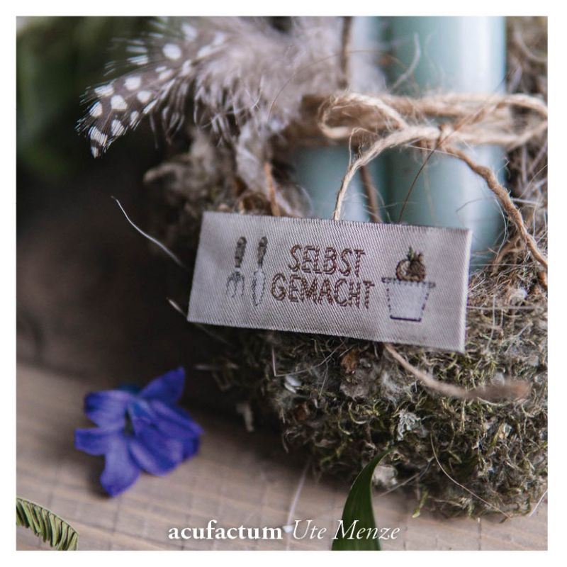 Webetikett gartenzeit selbstgemacht acufactum naehzimmer mit herz onlineshop