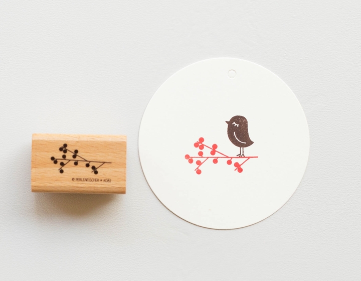 stempel beerenzweig perlenfischer naehzimmer mit herz onlineshop
