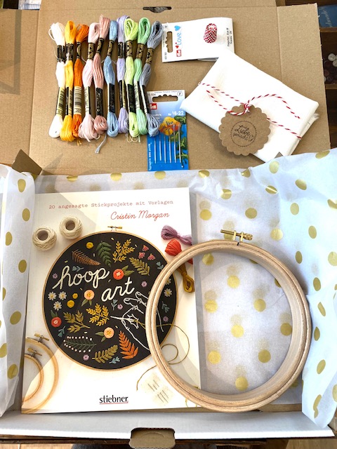 materialset stickpaket naehzimmer mit herz onlineshop