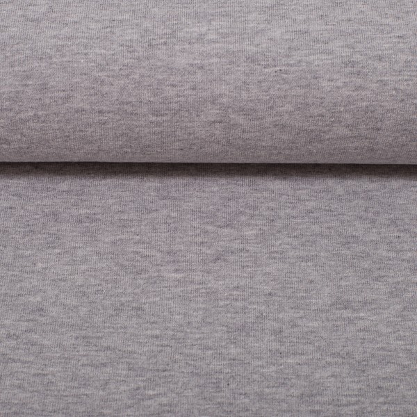 stoff sweat eike melange swafing hellgrau naehzimmer mit herz onlineshop