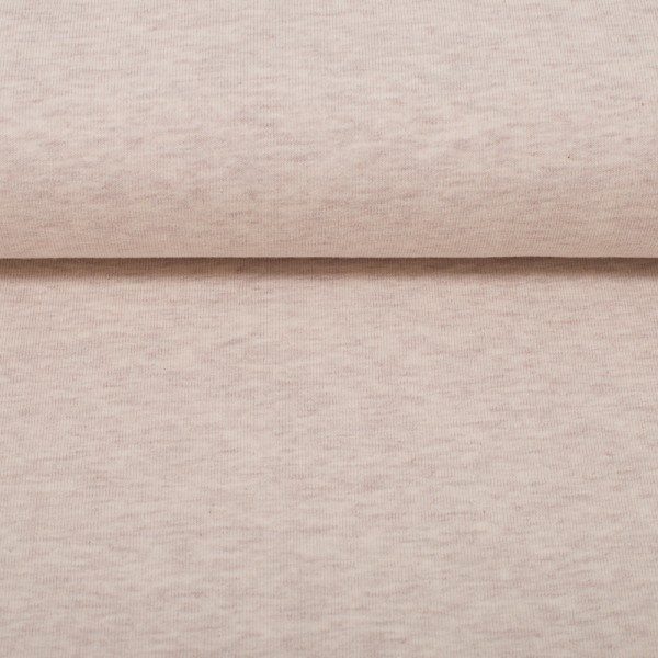 stoff sweat eike melange swafing naturweiss naehzimmer mit herz onlineshop