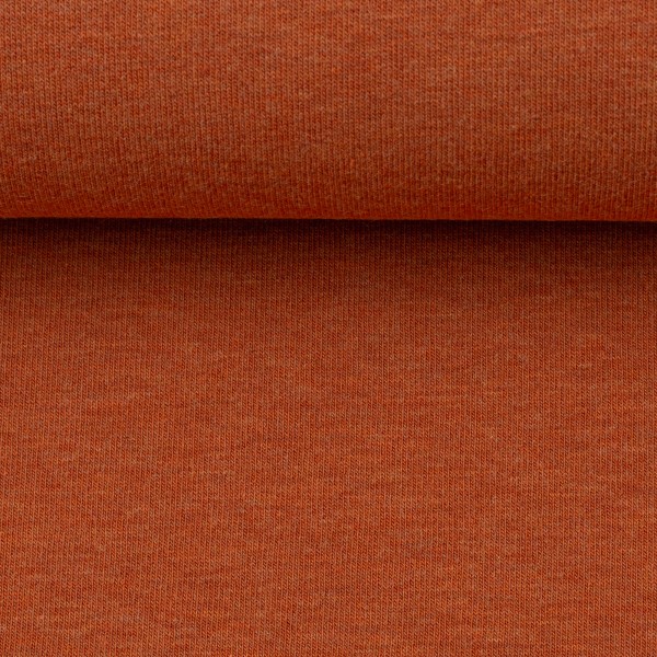 stoff sweat eike melange swafing terracotta naehzimmer mit herz onlineshop