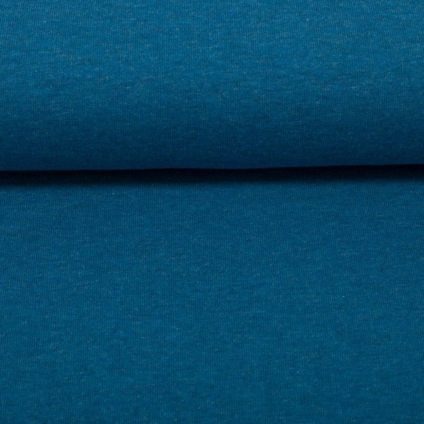 stoff sweat eike melange swafing hellpetrol naehzimmer mit herz onlineshop