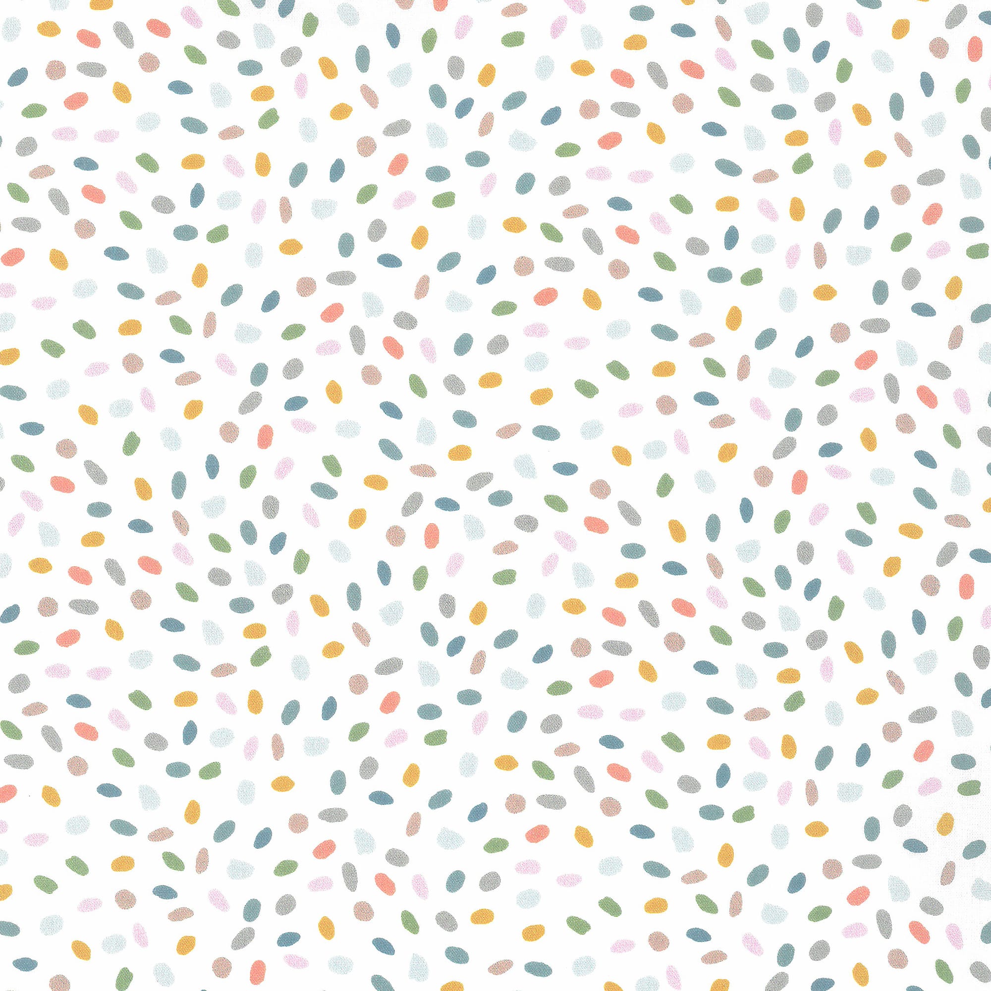 stoff baumwolle capri tupfen weiss bunt westfalenstoffe naehzimmer mit herz onlineshop