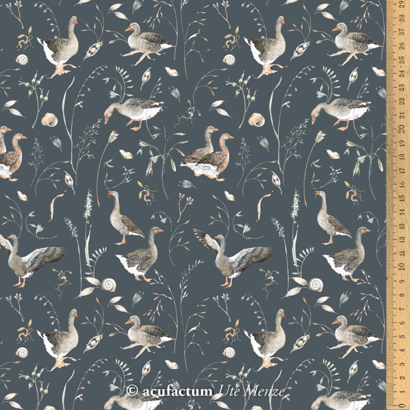 stoff baumwolle graugaense acufactum sophia drescher naehzimmer mit herz onlineshop