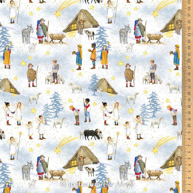 stoff baumwolle krippenspiel acufactum daniela drescher naehzimmer mit herz onlineshop
