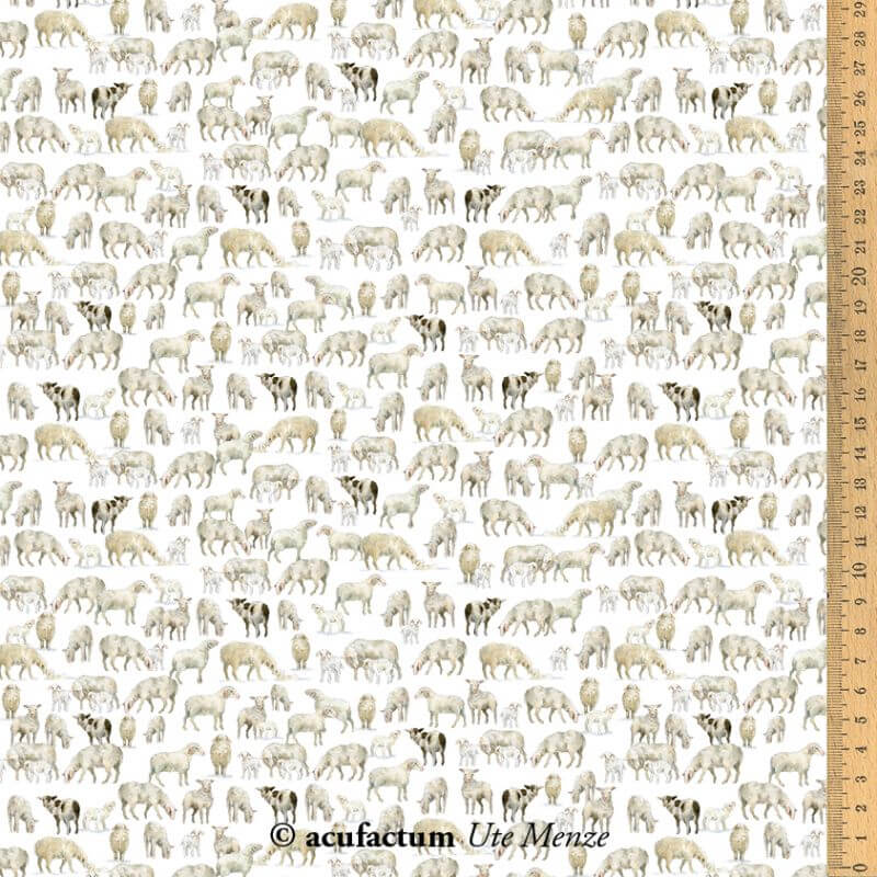 stoff baumwolle schaefchen allover acufactum naehzimmer mit herz onlineshop