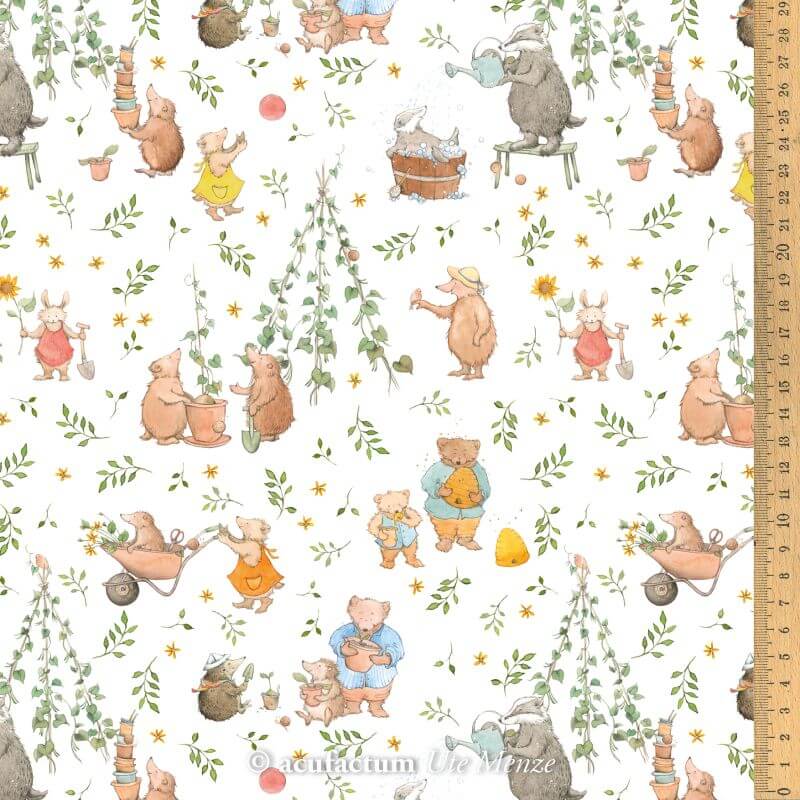 stoff baumwolle gartenzeit acufactum naehzimmer mit herz onlineshop