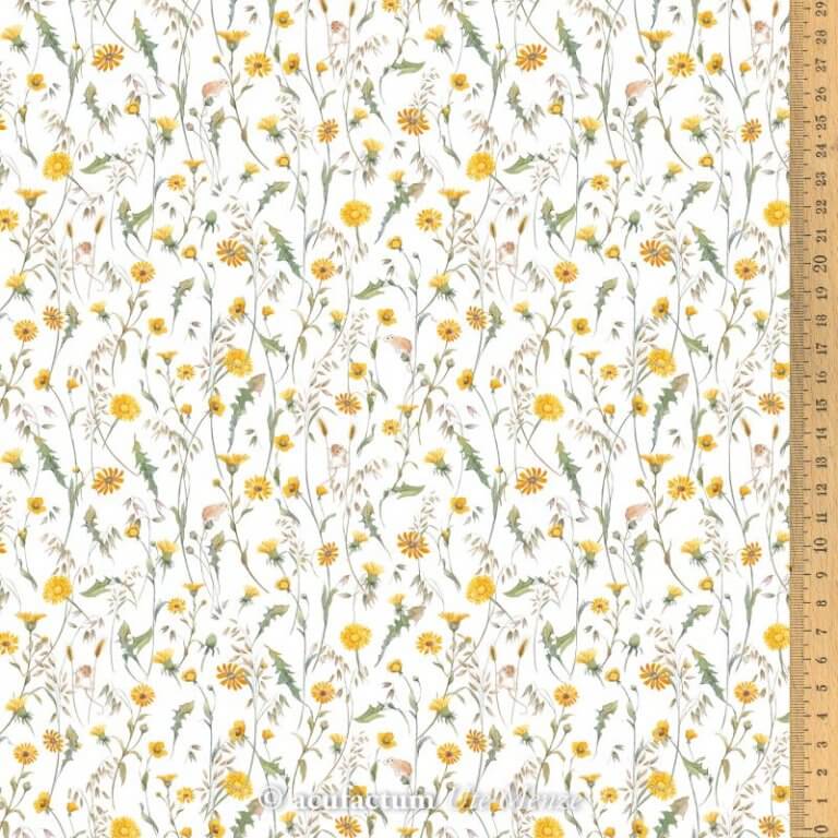 stoff baumwolle wiesenblumen acufactum naehzimmer mit herz onlineshop